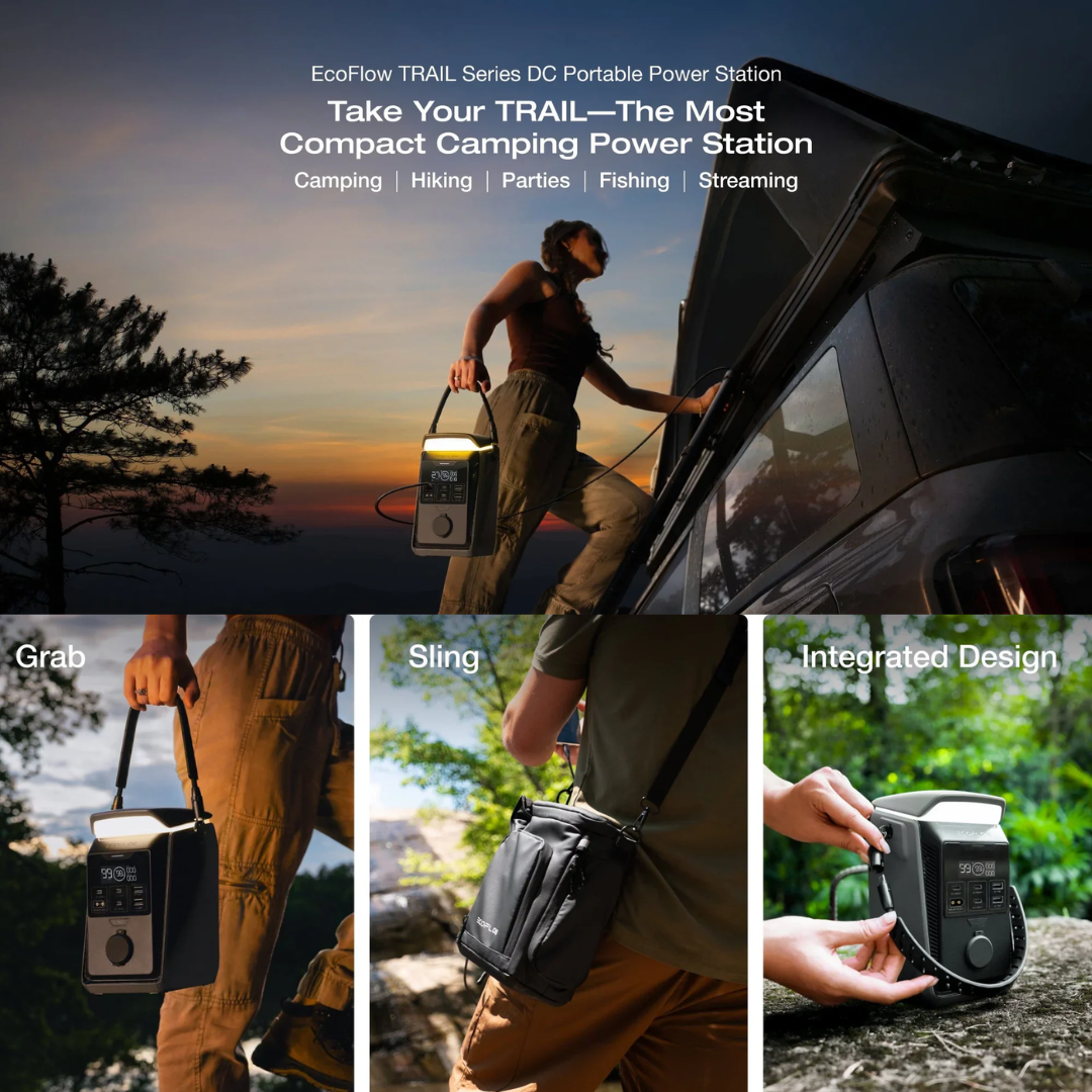 EcoFlow TRAIL 300 Plus DC Lightweight Portable Power Station 188Wh