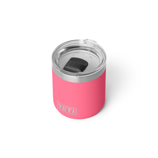 YETI Rambler 10 oz Stackable Lowball with MagSlider™ Lid - Tropical Pink (Ceramic Lining)