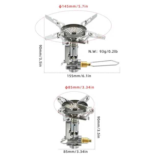 Campingmoon XD-2F Portable Camping Gas Stove