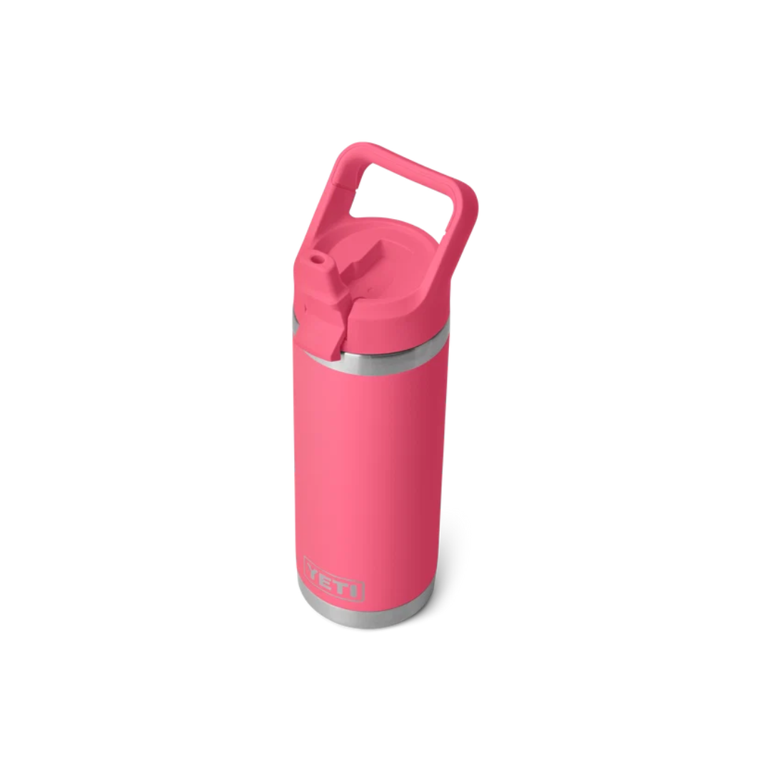 YETI Rambler 18 oz Water Bottle with Color-Matched Straw Cap- Tropical Pink