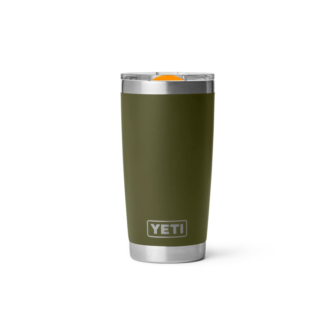 YETI Rambler 20 oz Tumbler With Magslider™ Lid - Olive/King Orange