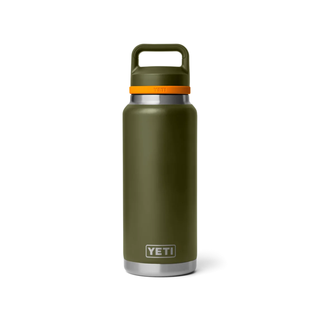 YETI Rambler 36 oz Bottle with Chug Cap - Olive/King Orange