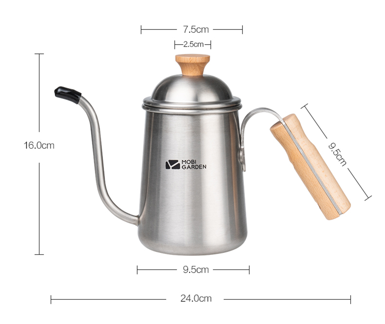 Mobi Garden Rong Yan Stainless Steel Drip Kettle-Goritta Works Sdn. Bhd. 202501017603 (1619017-X)