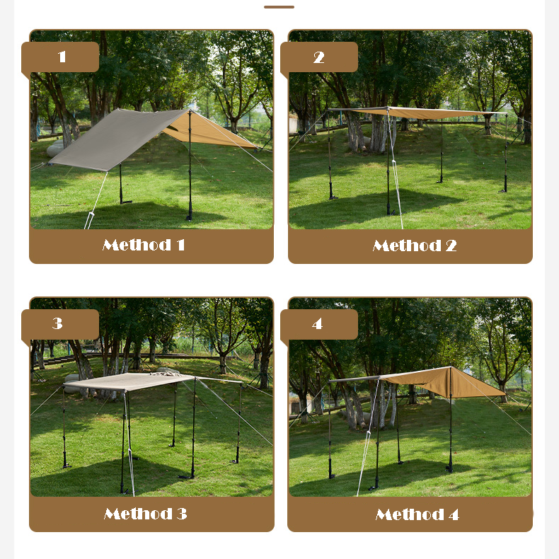 Mobi Garden Ultralight raincoat PONCHO - Green