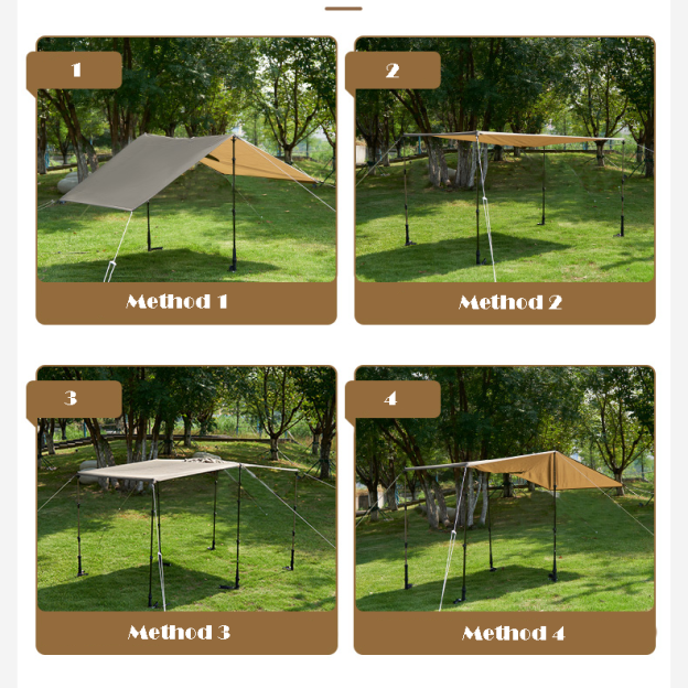 Mobi Garden Ultralight raincoat PONCHO - Green