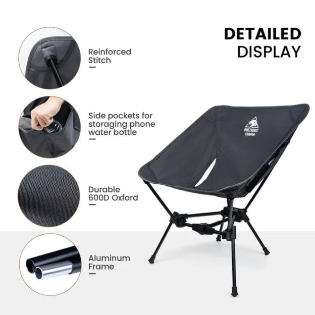 OneTigris Tigerblade Camping Chair 05 - Grey