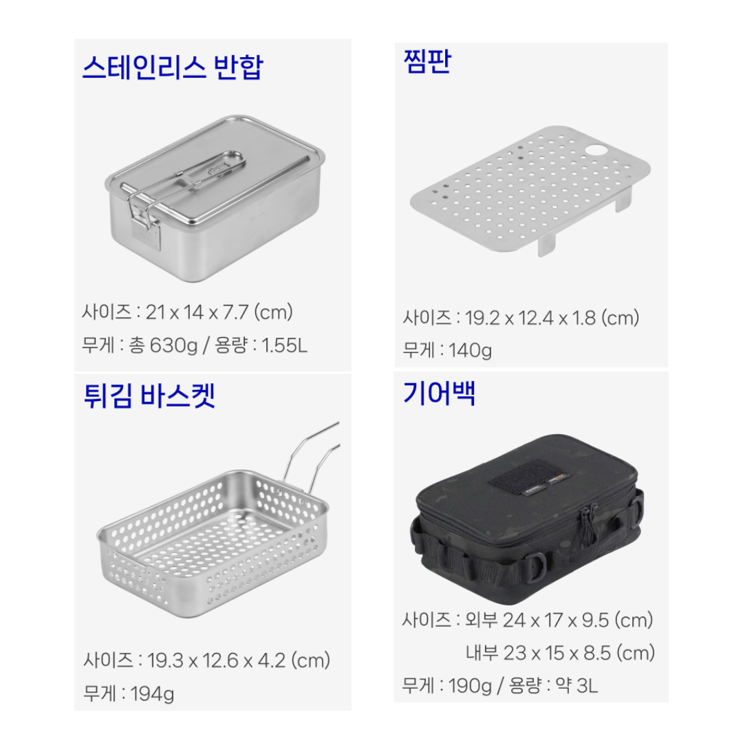 Kinox Mess Tin Set - Black