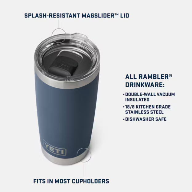 YETI Rambler 20 oz Tumbler - Black