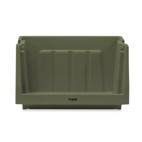 THOR Stacking Shelf Container 50L - Olive Grab