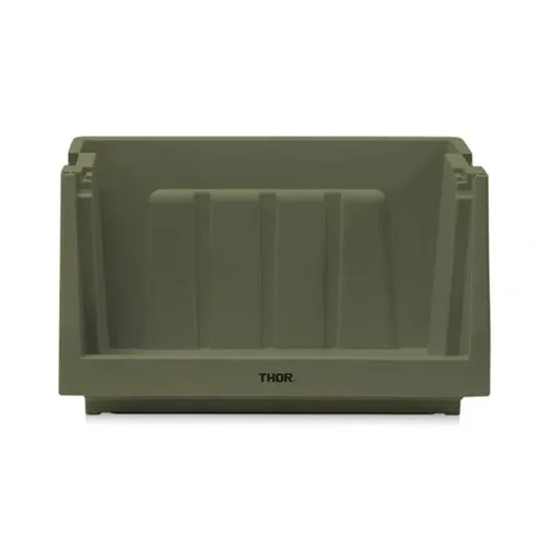THOR Stacking Shelf Container 50L - Olive Grab