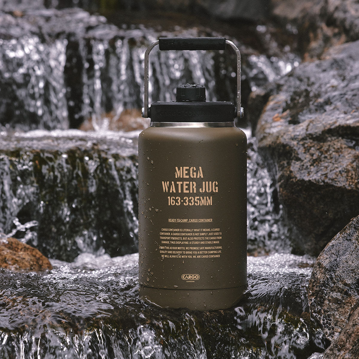 Cargo Container Mega Water Jug 3.8L - Beige