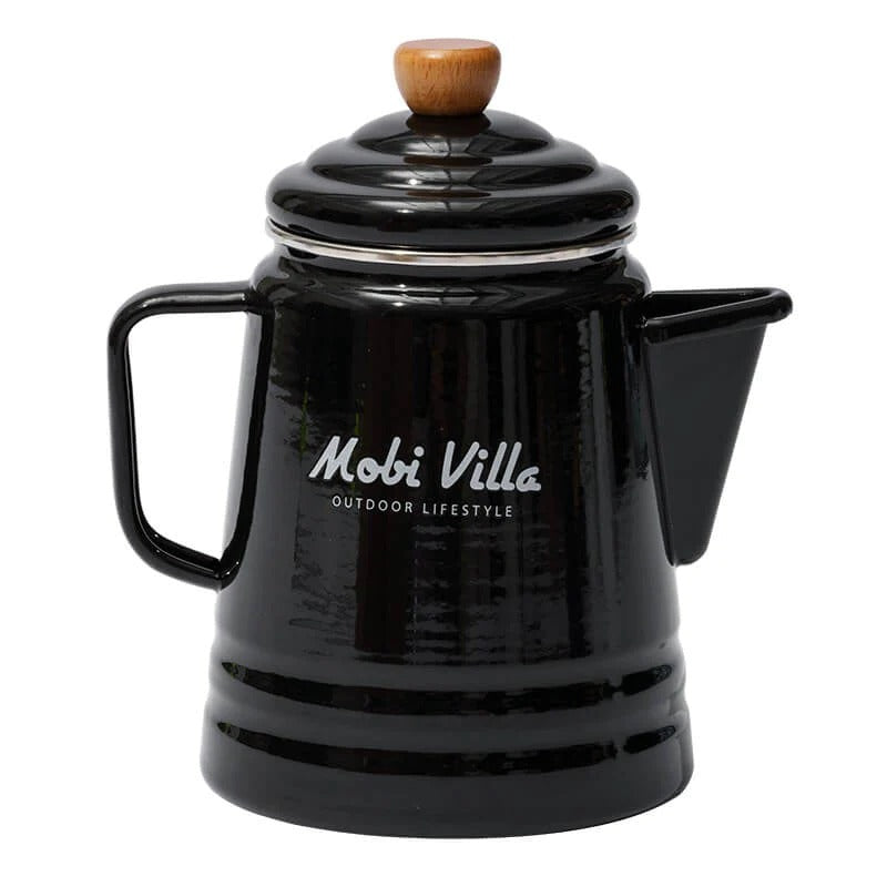 Mobi Garden Huan Yan Enamel 1.5L Coffee Pot - Black-Goritta Works Sdn. Bhd. 202501017603 (1619017-X)