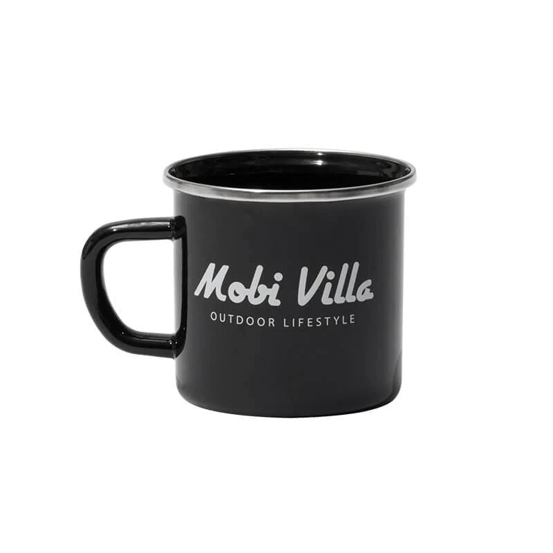 Mobi Garden Huan Yan Enamel Cup 350ml - Black-Goritta Works Sdn. Bhd. 202501017603 (1619017-X)