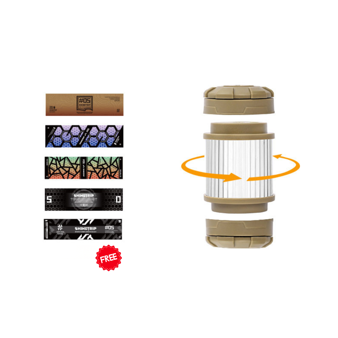 Shine Trip ST-05 Series Rotating 19 Glimmer Light - Black