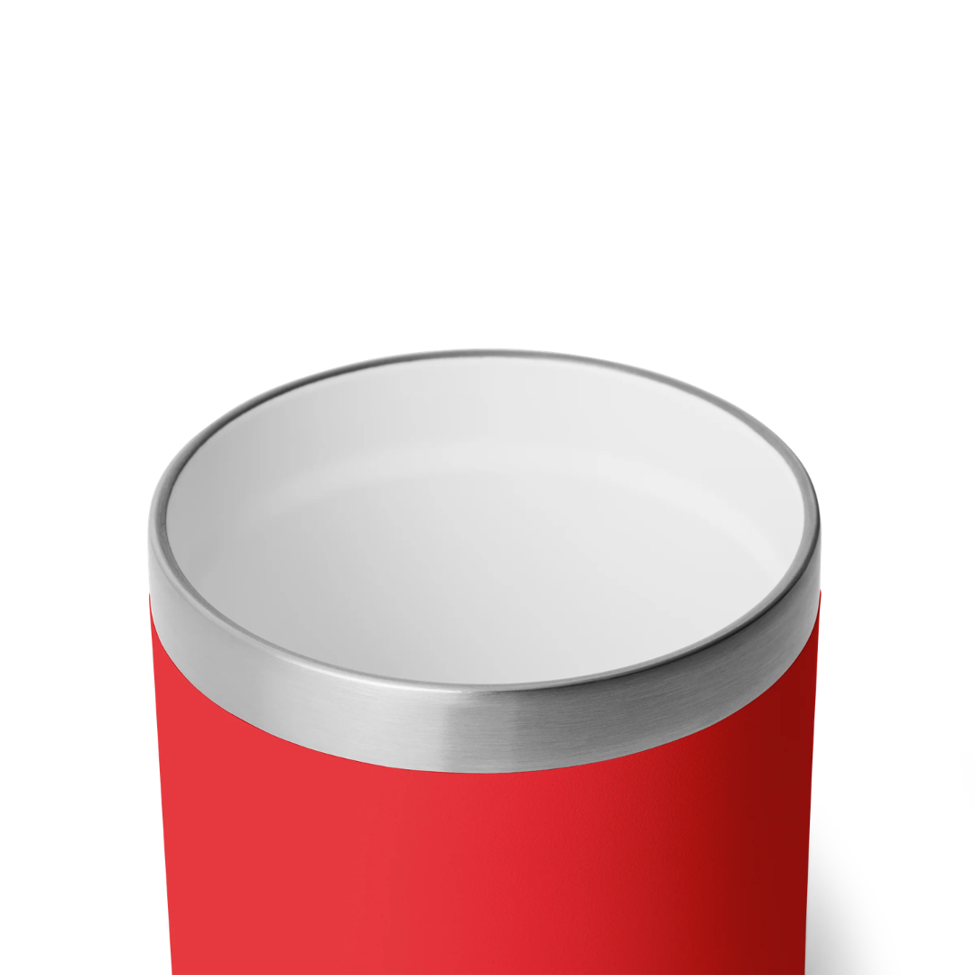 YETI Rambler 10 oz Stackable Lowball with MagSlider™ Lid - Rescue Red (Ceramic Lining)