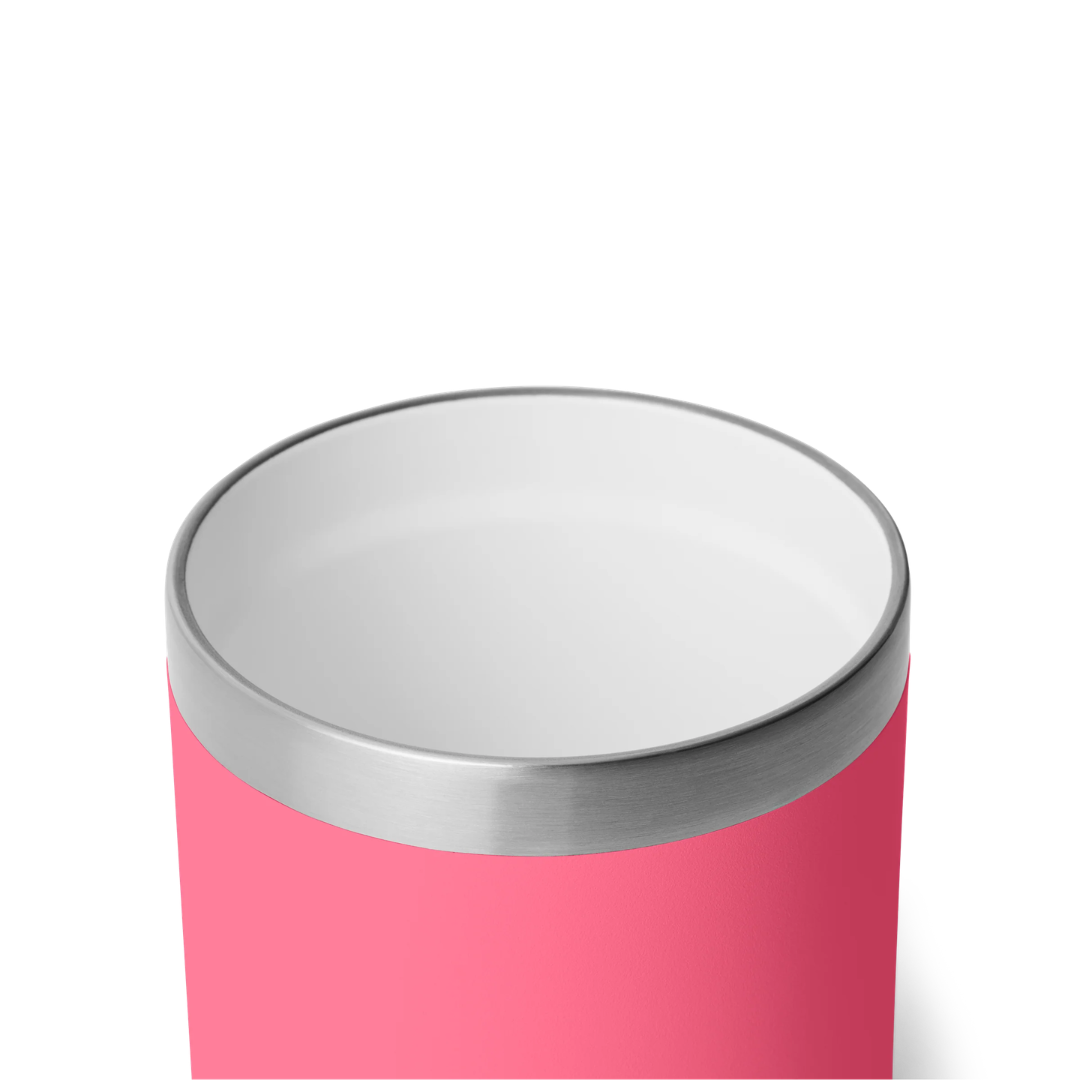 YETI Rambler 10 oz Stackable Lowball with MagSlider™ Lid - Tropical Pink (Ceramic Lining)