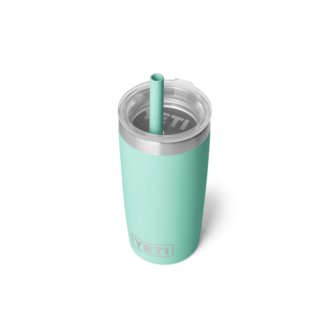 YETI Rambler Jr. 10 oz Tumbler with Silicone Straw Lid - Seafoam