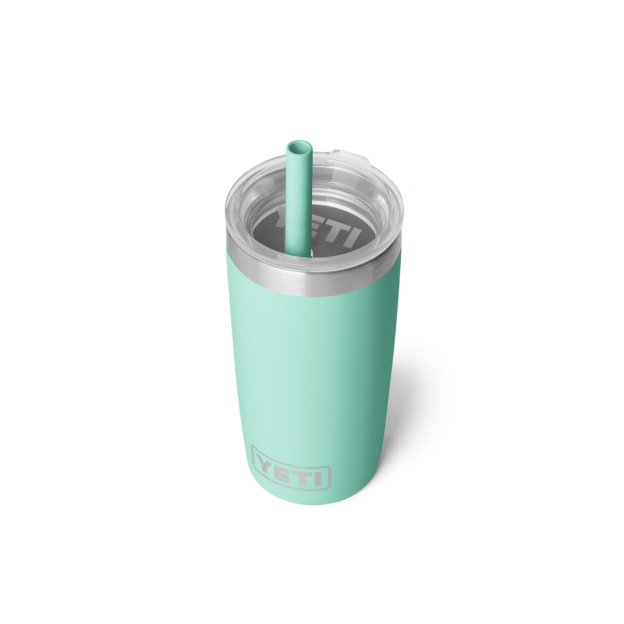 YETI Rambler Jr. 10 oz Tumbler with Silicone Straw Lid - Seafoam