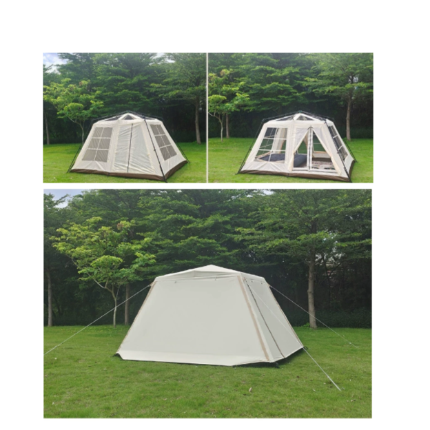Stoic Villa 10.5 Black-Coated Automatic 2-5 person Tent - Khaki