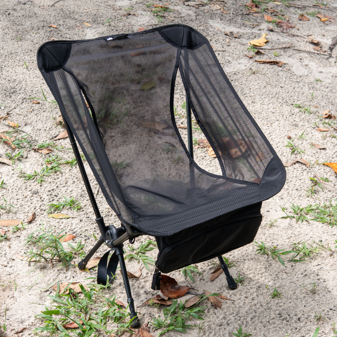 Goritta Works 2-in-1 Lightweight Chair with Trekking Poles - Black