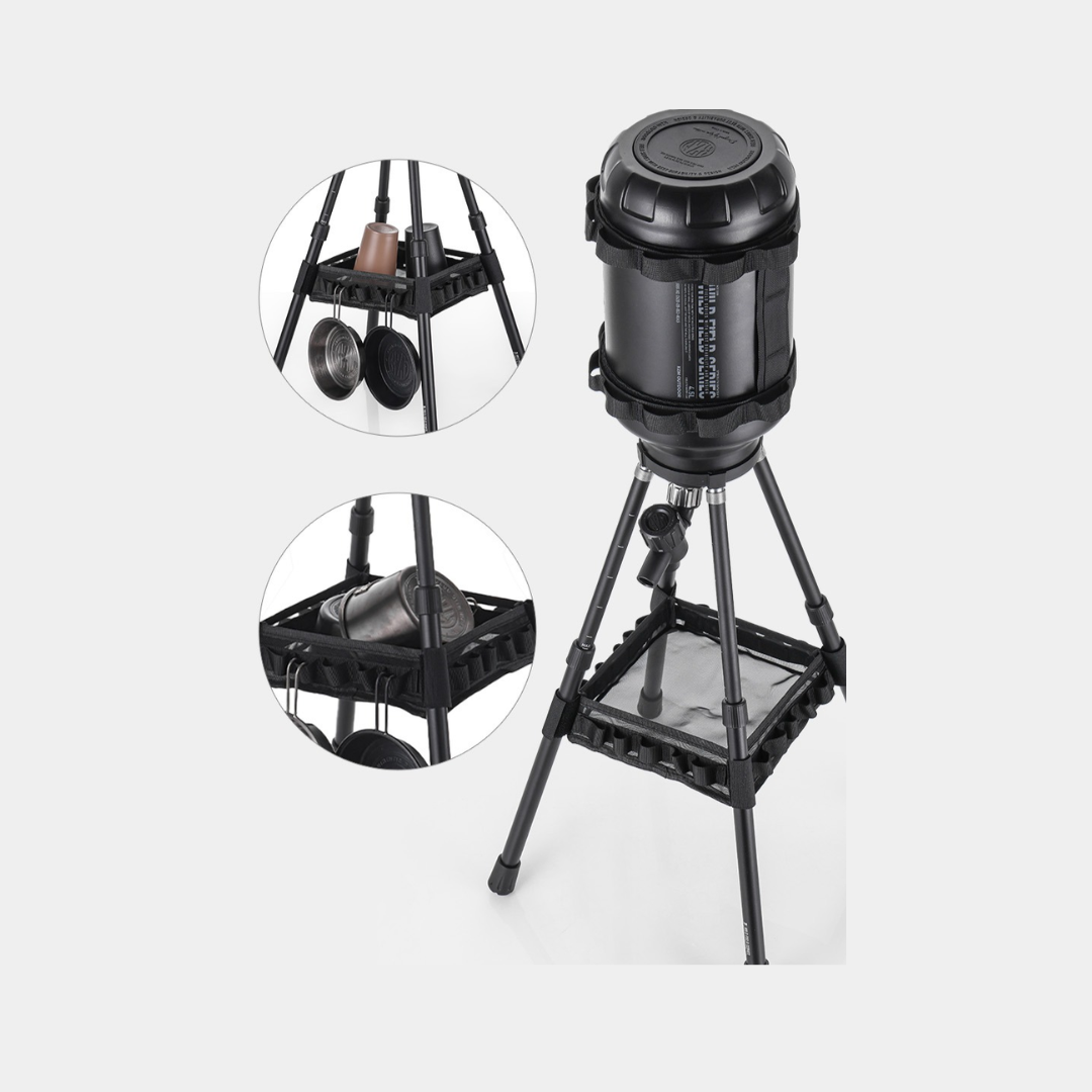 KZM Field TX Water Jug unit - Pole Stand with mesh tray