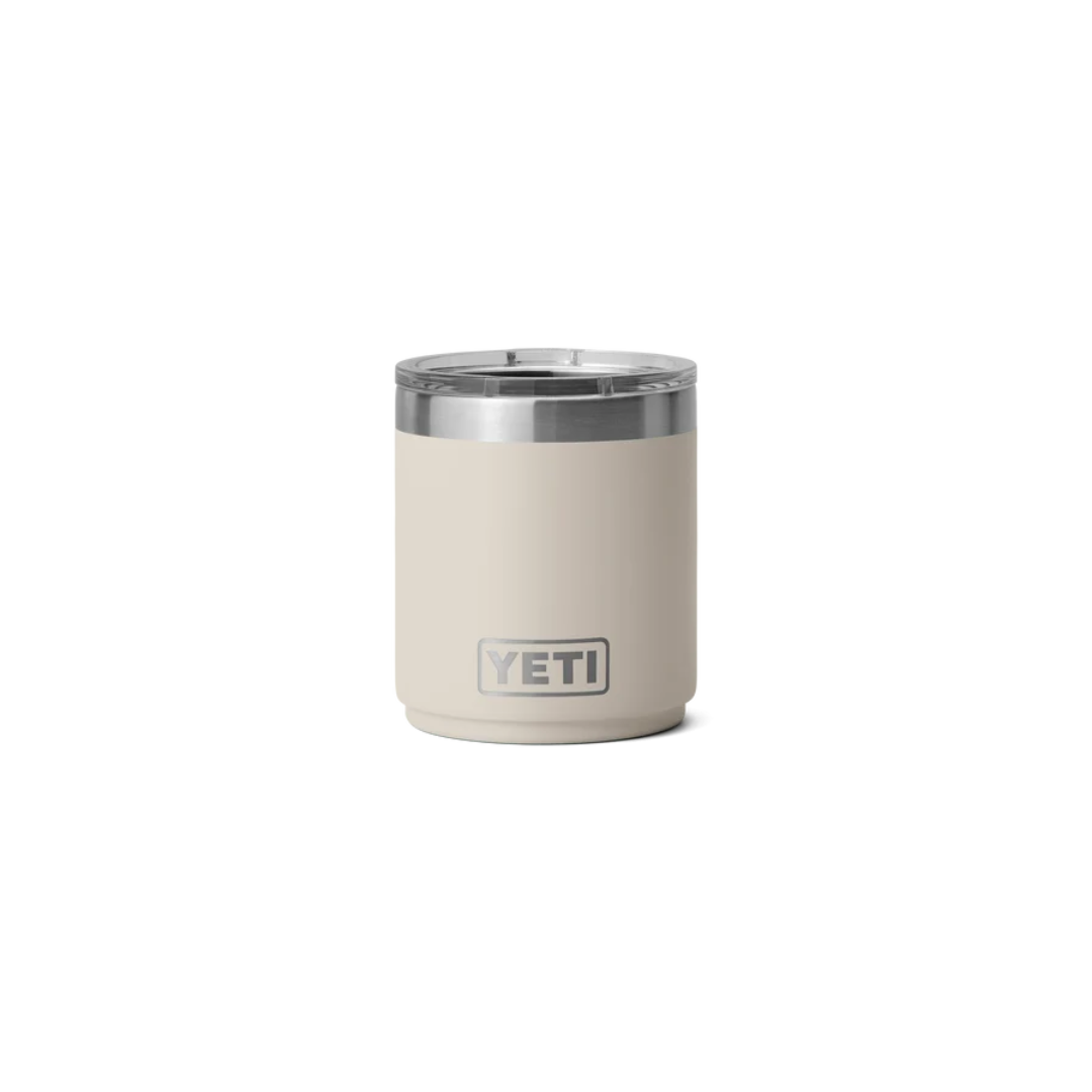 YETI Rambler 10 oz Stackable Lowball with MagSlider™ Lid - Cape Taupe (Ceramic Lining)
