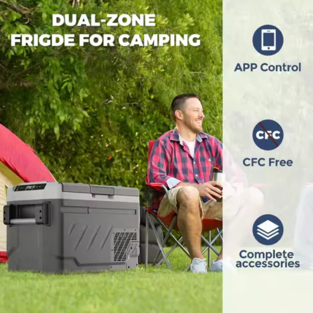 Kemsite Portable Dual-Zone Fridge & Freezer 40.2L