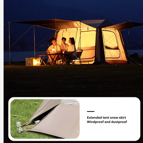 Mobi Garden Holiday Mountain Residence 5.9 Automatic 3-4 person Tent - Black Coated