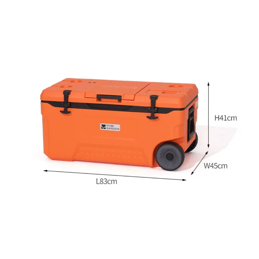 Mobi Garden 75L Cooler Box with wheels - Blue
