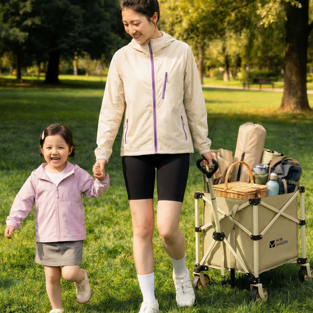 Mobi Garden Cloudy Folding Wagon S60 - Purple