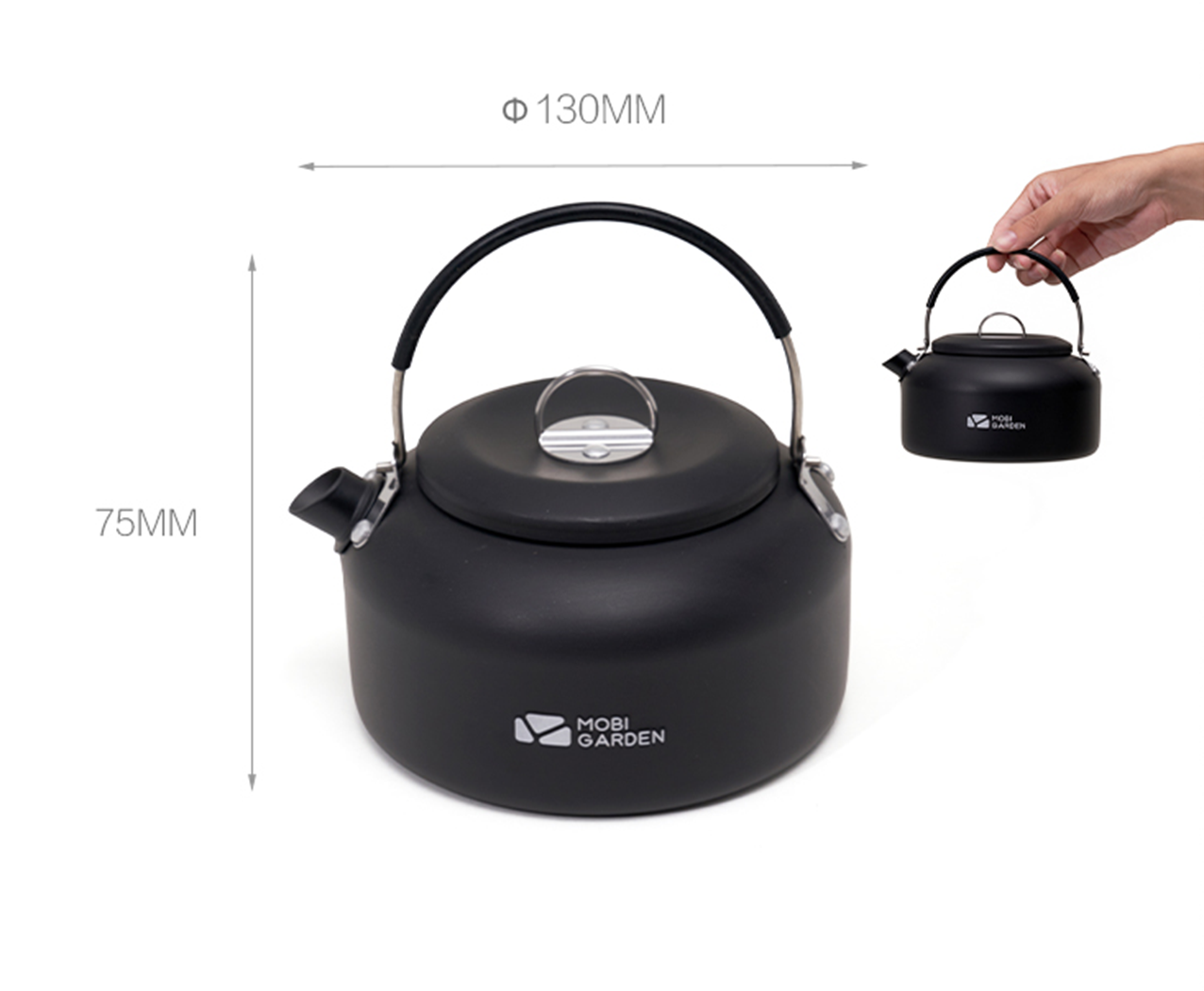 Mobi Garden JY Kettle 0.8L - Black