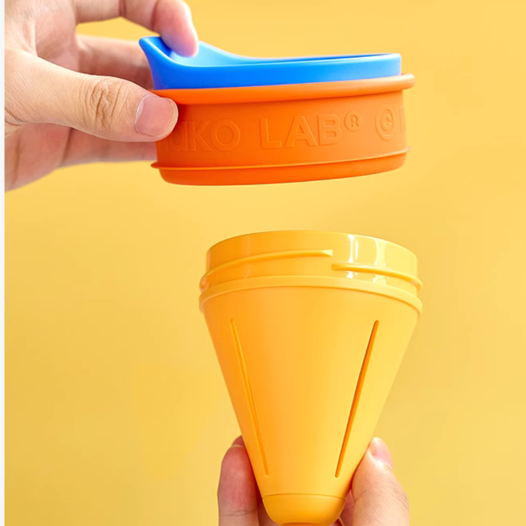 CHAKO LAB Chubby Glass Pot - Orange / Blue-Goritta Works Sdn. Bhd. 202501017603 (1619017-X)