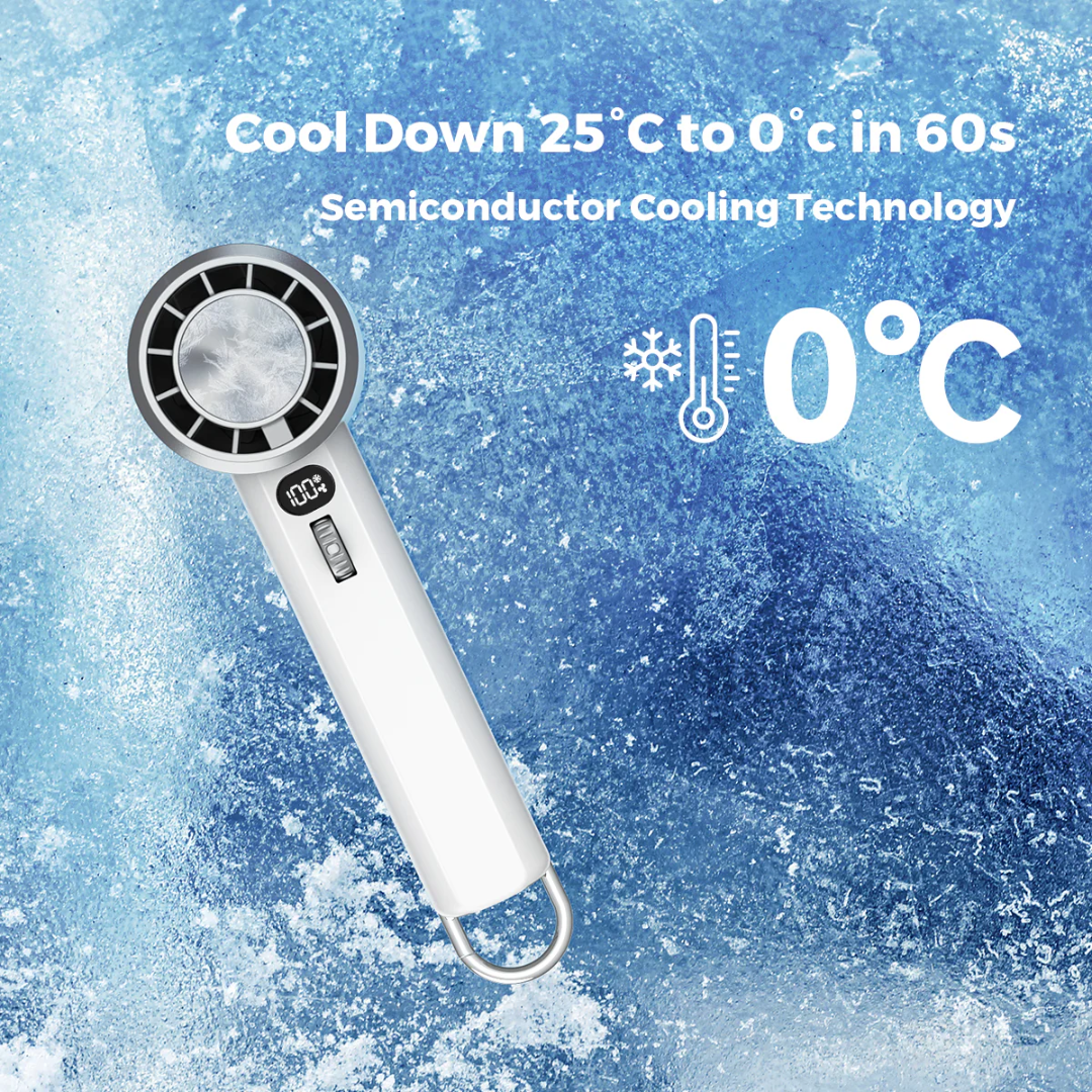 Flextail Max Handheld Fan Pro Semiconductor Cooling Technology - White