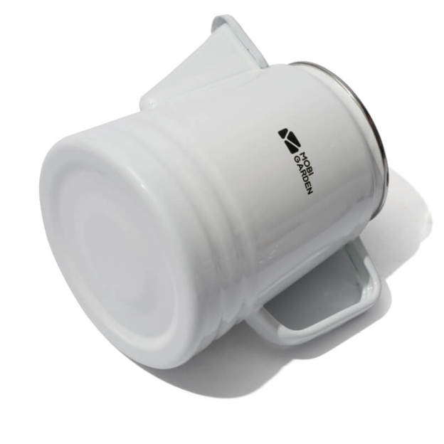 Mobi Garden Huan Yan Enamel 1.5L Coffee Pot - White-Goritta Works Sdn. Bhd. 202501017603 (1619017-X)