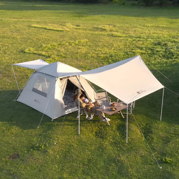 Mobi Garden (Black Coated) Zero Automatic Tent 155 with Tarp 2-3 Persons tent