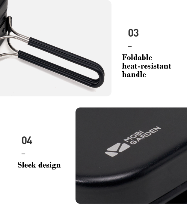 Mobi Garden Ji Yan Lunch Box / Mess Tin - Black-Goritta Works Sdn. Bhd. 202501017603 (1619017-X)