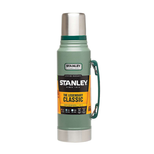 Stanley Classic Vacuum Bottle 1.1QT - Hammertone Green Old Logo-Goritta Works Sdn. Bhd. 202501017603 (1619017-X)