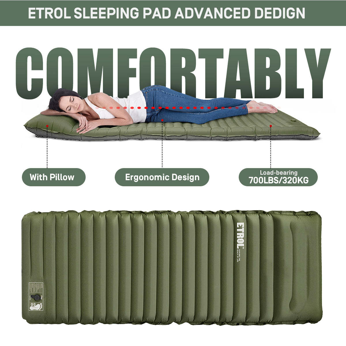 Etrol Fugu Air Sleeping Pad - Blue-Goritta Works Sdn. Bhd. 202501017603 (1619017-X)