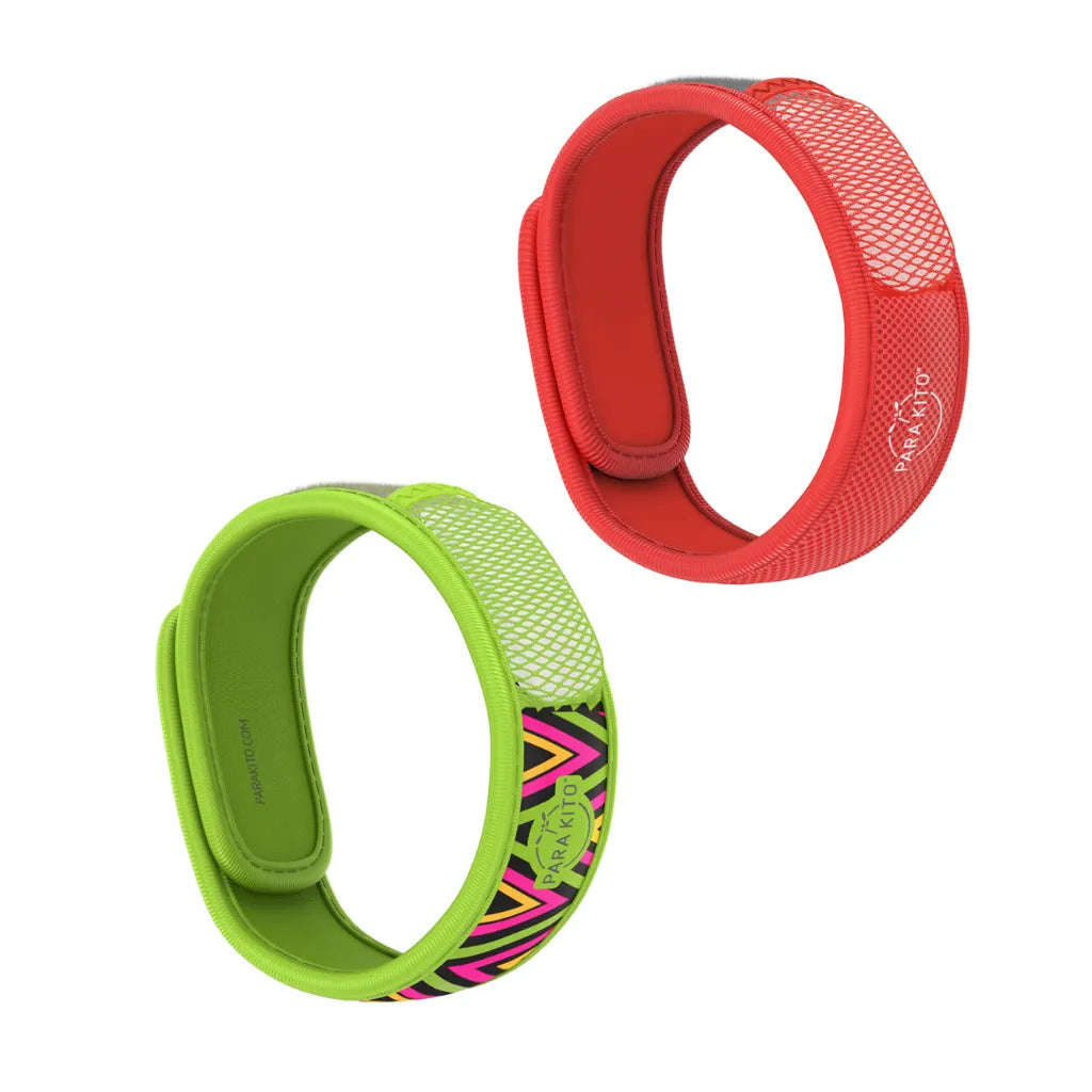 PARA’KITO® Mosquito Repellent Adult Double Wristband - Green Inka / Red-Goritta Works Sdn. Bhd. 202501017603 (1619017-X)