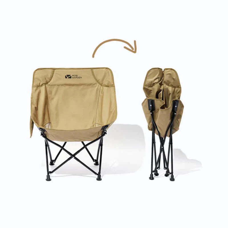 Mobi Garden Yue Qing Folding Chair - Black-Goritta Works Sdn. Bhd. 202501017603 (1619017-X)