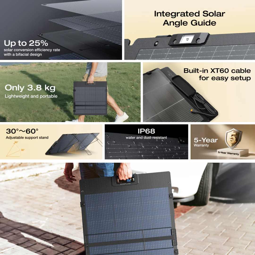 EcoFlow 160W Lightweight Portable Solar Panel