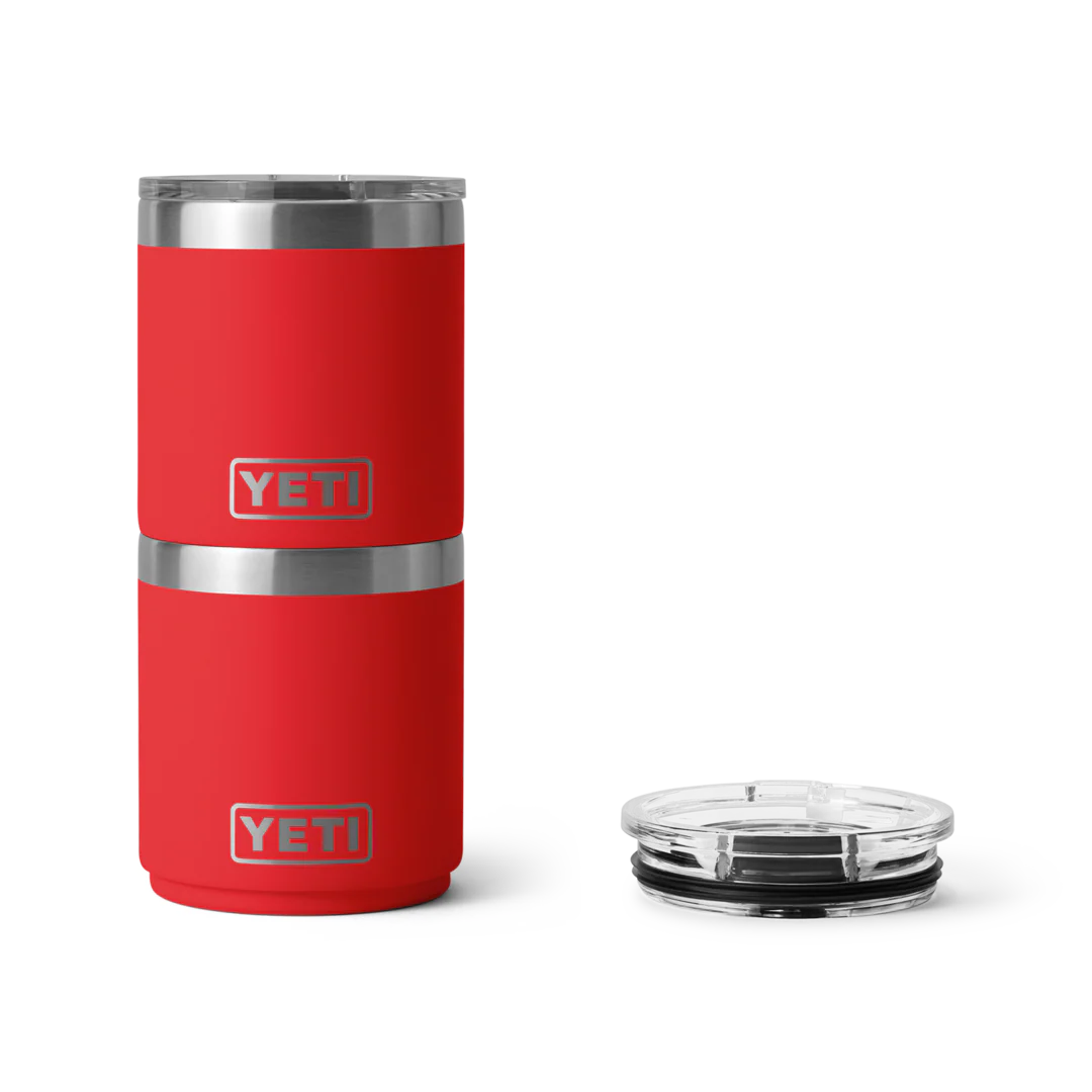 YETI Rambler 10 oz Stackable Lowball with MagSlider™ Lid - Rescue Red (Ceramic Lining)