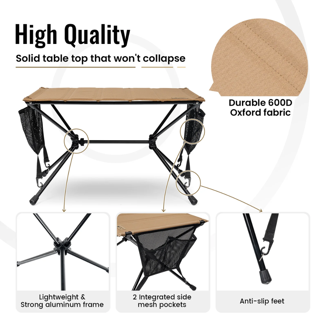 OneTigris Ventara Camping Table 09 - Coyote Brown