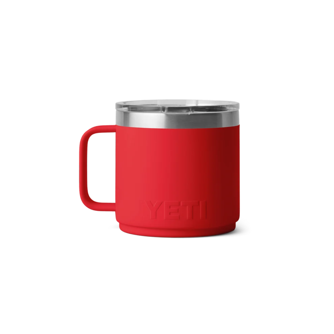 YETI Rambler 14 oz Stackable Mug with DuraSip™ Ceramic Lining - Rescue Red