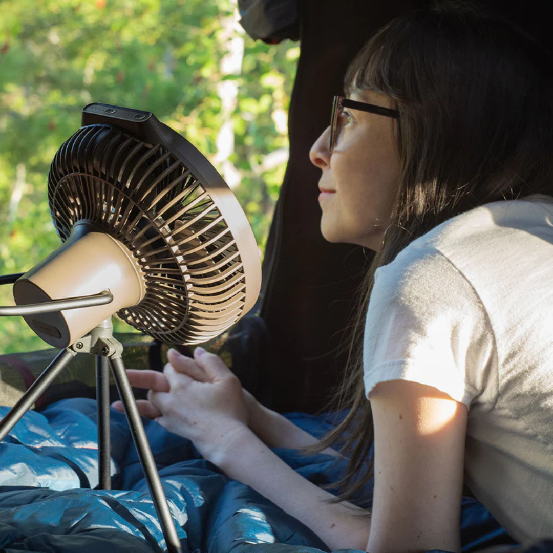 Claymore Fan V600+ Rechargeable Portable Fan - Warm Grey