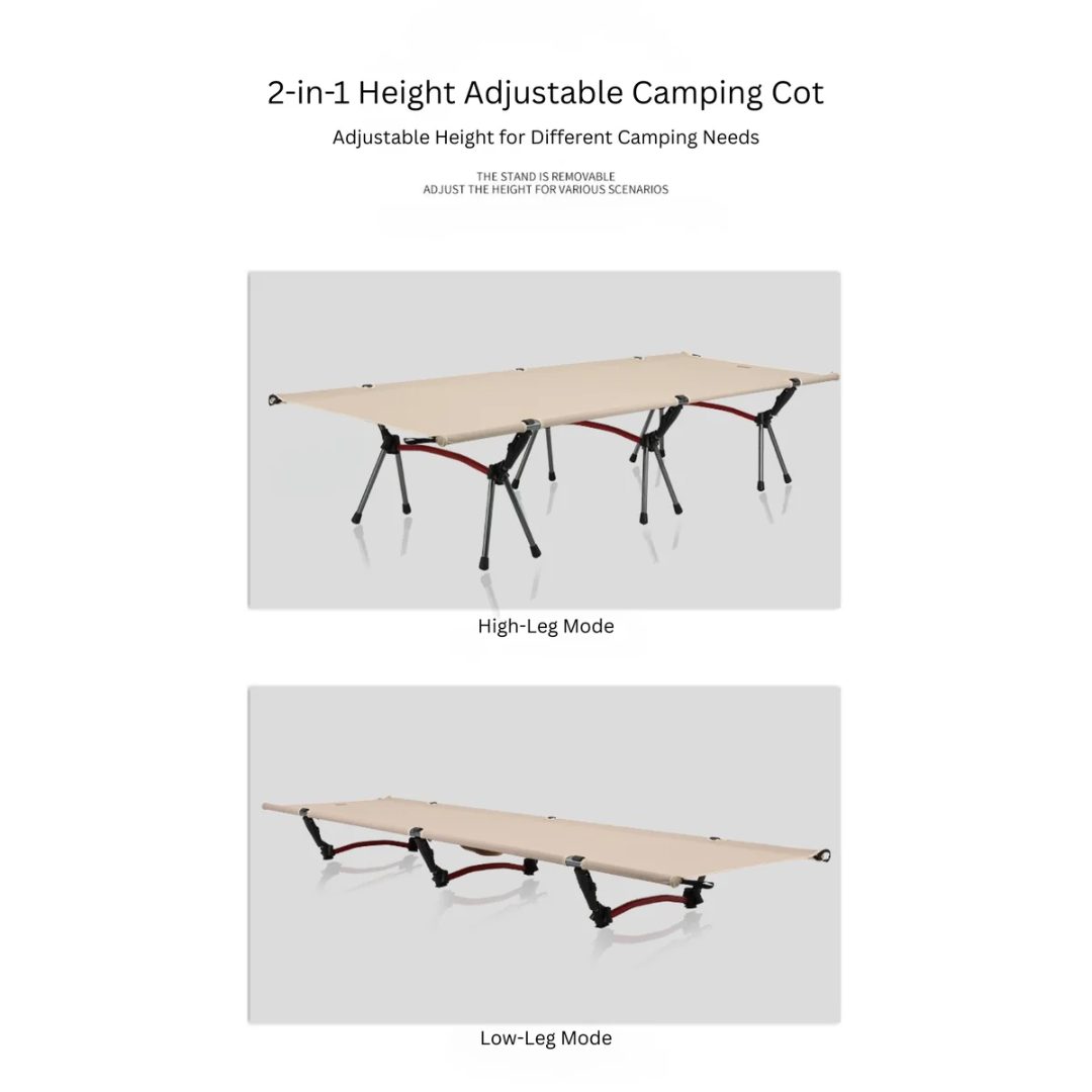 Soloman 2-Way Convertible Camping Cot