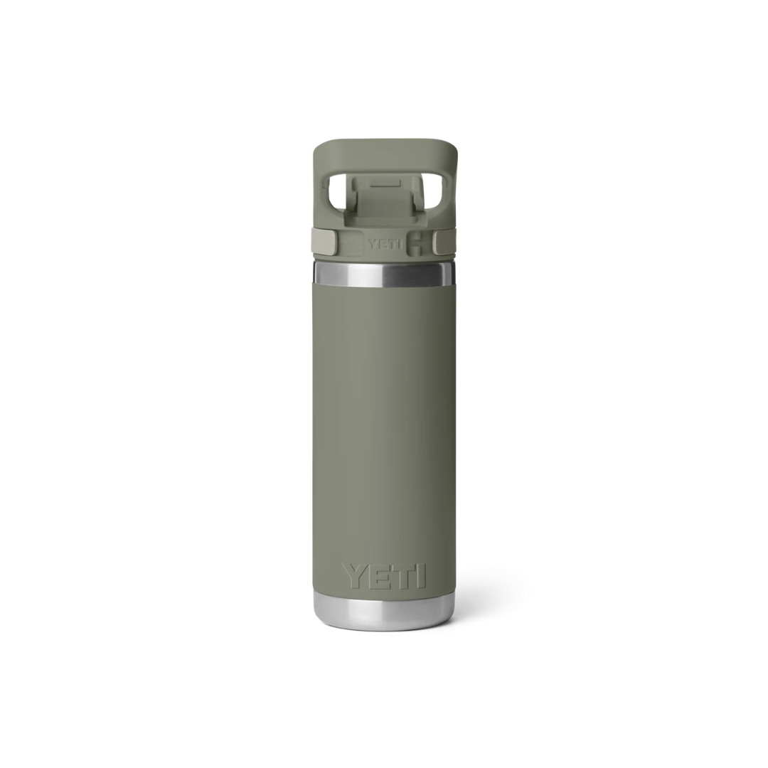 YETI Rambler 18 oz Water Bottle with Color-Matched Flip Chug Cap - Pampa Green