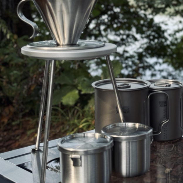 Kinox Coffee Drip Camping Stand - Silver