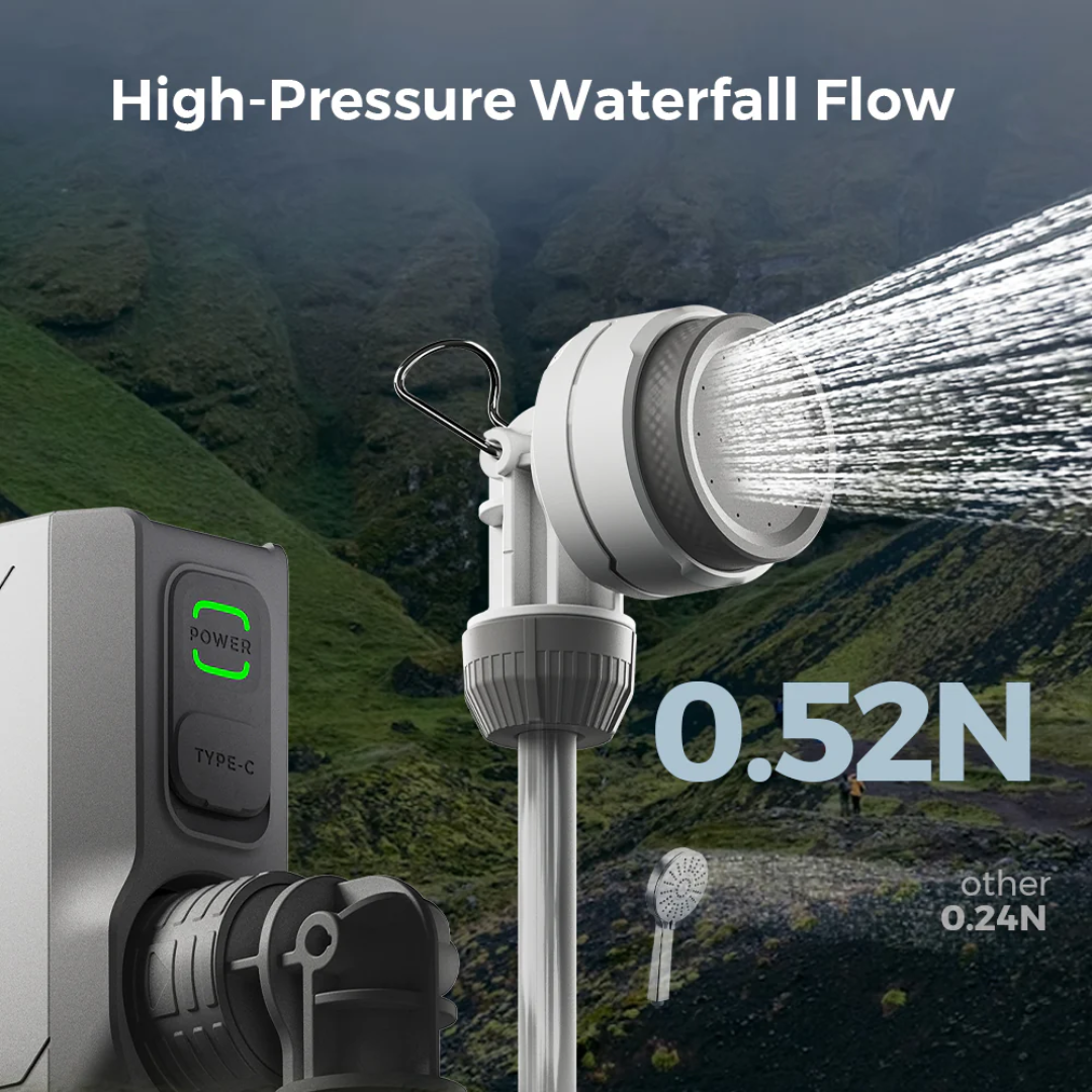 Flextail Tiny Shower - Portable & High-Pressure Waterfall Flow
