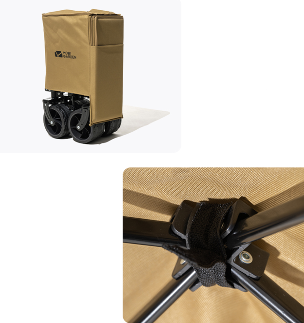 Mobi Garden YJ Folding Wagon S2 - Olive Green